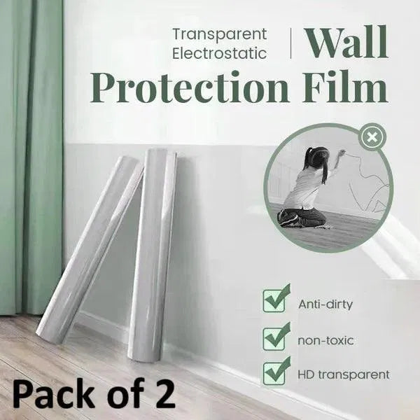 Self- Adhesive Transparent Electrostatic Wall Protection Film 2 pcs